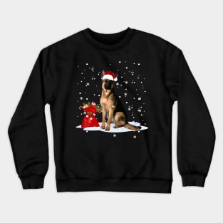 Funny German Shepherd Christmas - Merry Christmas Crewneck Sweatshirt